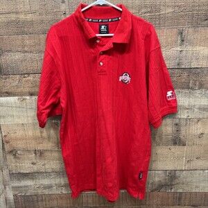 Starter Vintage 90’s Mens Polo Shirt Ohio State Buckeyes Team Size Large
